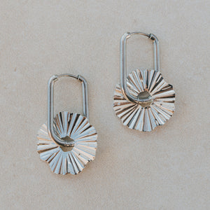 urchin surf earrings silver pendant earrings waterproof