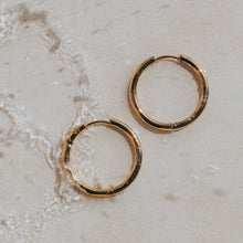 surf earrings 18k gold waterproof hoops