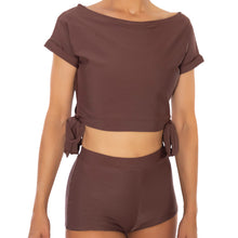 Mayarco crop top lore of the sea brown rashguard